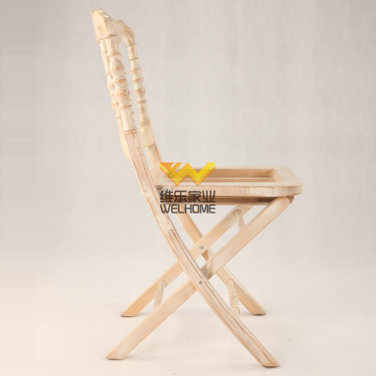 Wooden folding napoleon chair for wedding/event